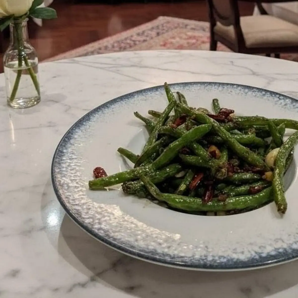 String Bean Stir-Fried with Minced Beef 干扁四季豆